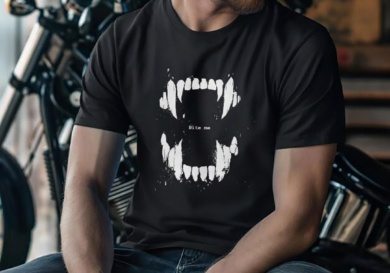 Bite Me Vampire Fangs T-Shirt